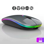 Souris bluetooth sans fil pour ordinateur portable apple macpleair pro retina, souris de jeu muette aste, ...