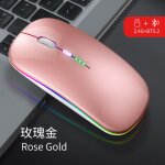 Souris bluetooth sans fil pour ordinateur portable apple macpleair pro retina, souris de jeu muette aste, ...