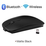 Souris bluetooth sans fil pour ordinateur portable apple macpleair pro retina, souris de jeu muette aste, ...
