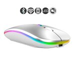 Souris bluetooth sans fil pour ordinateur portable apple macpleair pro retina, souris de jeu muette aste, ...