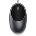 Souris avec c�ble c1 en aluminium, usb - c, souris optique avec c�ble de 1, 5 m ergonomique, compacte ...