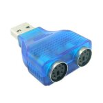 Souris de clavier ps2  usb, adaptateur de couverture sparateur 02 #319 2 pices