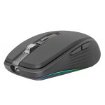 Souris ergonomique rechargeable rgb 2400dpi dual modes bluetooth usb type - c gris yonis Souris ergonomique rechargeable rgb 2400dpi dual modes bluetooth usb type - c gris yonis