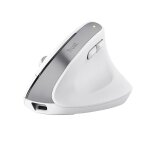 Trust bayo + souris ergonomique sans fil multi - appareils bluetooth + rf, verticale rechargeable - blanc ... Trust bayo + souris ergonomique sans fil multi - appareils bluetooth + rf, verticale rechargeable - blanc ...