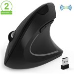 Souris ergonomique , souris verticale sans fil, ordinateur portable usb souris optique verticale avec ...