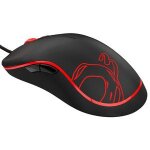 Souris filaire pour gamer ozone neon m10 rouge - ambidextre - capteur optique 2000 dpi - 8 boutons