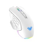 Souris filaire de jeu dpi r�glable, 16 touches, r�tro�clair�e par led, rechargeable par usb, pour pc ...