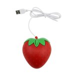 Souris filaire personnalisée en forme de fraise, mini - ordinateur optique 3d, usb rouge, fruit, pour ... Souris filaire personnalisée en forme de fraise, mini - ordinateur optique 3d, usb rouge, fruit, pour ...