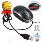 Souris filaire transparente rtractable ergonomique lumineuse avec led optique usb  molette pour pc ...