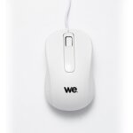 Souris filaire we blanche finition métallique Souris filaire we blanche finition métallique