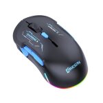 Souris gamer 3 modes 10000 dpi 10 touches programmables rgb bleu yonis
