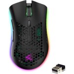 Souris gamer sans fil usb rechargeable 2, 4g nano dpi réglables ultra léger - amoupanda - noir Souris gamer sans fil usb rechargeable 2, 4g nano dpi réglables ultra léger - amoupanda - noir