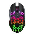 Souris gaming sans fil rechargeable 8 boutons 1600dpi rgb lumineuse yonis