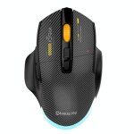 Souris gaming sans fil silencieuse 12800dpi tri - mode lumi�res cool noir yonis