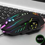 Souris de jeu ergonomique filaire v70, 3600dpi, 6 boutons, c�ble usb, pour ordinateur pc et portable