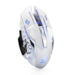 Souris de jeu ergonomique sans fil x8, 2400dpi, rechargeable, silencieuse et sans fil, avec rétro - éclairage ... Souris de jeu ergonomique sans fil x8, 2400dpi, rechargeable, silencieuse et sans fil, avec rétro - éclairage ...