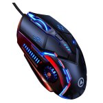 Souris de jeu filaire, 6 boutons programmables, 1200 / 1600 / 2400 / 3200 dpi, noire, blanche, silencieuse, ... Souris de jeu filaire, 6 boutons programmables, 1200 / 1600 / 2400 / 3200 dpi, noire, blanche, silencieuse, ...