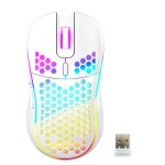 Souris de jeu filaire en accent d'abeille, r�tro�clairage rvb 7200, r�glable ug i, ergonomique, usb, ...