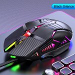 Souris de jeu filaire ergonomique 3200 ug i, usb, r�tro�clair�e rvb, 6 boutons led, silencieuse, pour ...