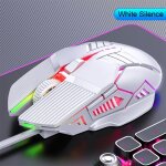 Souris de jeu filaire ergonomique 3200 ug i, usb, r�tro�clair�e rvb, 6 boutons led, silencieuse, pour ...