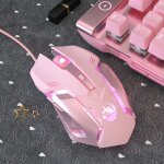 Souris de jeu filaire ergonomique, 6 boutons, led 2400 ug i usb, k3, rose, pour ordinateur portable - ... Souris de jeu filaire ergonomique, 6 boutons, led 2400 ug i usb, k3, rose, pour ordinateur portable - ...