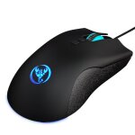 Souris de jeu filaire lumineuse color�e new - hxsj dpi, 6400, ajustable, support macro - programmation ...