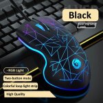Souris de jeu filaire silencieuse avec rétroéclairage rvb, souris optique 1000 ug i, souris usb à 3 boutons, ... Souris de jeu filaire silencieuse avec rétroéclairage rvb, souris optique 1000 ug i, souris usb à 3 boutons, ...