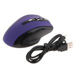 Souris de jeu sans fil clic silencieux souris rechargeable sans fil avec 6 boutons violet