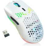 Souris de jeu sans fil, coque en nid d'abeille avec 11 rétroéclairage chroma rvb, 3 400 dpi, 6 boutons ... Souris de jeu sans fil, coque en nid d'abeille avec 11 rétroéclairage chroma rvb, 3 400 dpi, 6 boutons ...