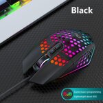 Souris de jeu x801, ajour�e � c�ble usb, 6 vitesses, 2021 dpi, �clairage r�glable, pour ordinateur et ...