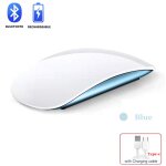 Souris magique sans fil rechargeable bluetooth 5. 0, ergonomique, ultra - mince, silays euse, pour ios ...