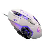 Souris m�canique de jeu optique filaire, 4000dpi, avec 6 boutons, wrangler, silencieuse, pour ordinateur ...