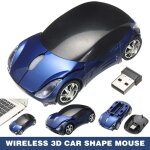 Souris optique 3d sans fil 2. 4ghz, r�glable, en forme de voiture, 1600dpi, avec mini r�cepteur, pour ...