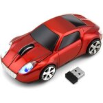 Souris optique 3d sans fil en forme de voiture de sport, 2, 4 ghz 1000 dpi pour tsl (rouge) Souris optique 3d sans fil en forme de voiture de sport, 2, 4 ghz 1000 dpi pour tsl (rouge)