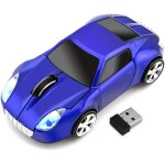 Souris optique 3d sans fil en forme de voiture de sport, 2, 4 ghz 1000 dpi pour tsl (rouge) Souris optique 3d sans fil en forme de voiture de sport, 2, 4 ghz 1000 dpi pour tsl (rouge)