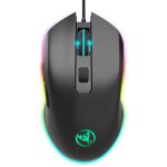 Souris optique de jeu, 6400dpi, 7 couleurs, silencieuse, filaire, usb, 7 boutons, pour ordinateur pc, ...