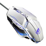 Souris optique de jeu � 7 couleurs, 3200dpi, avec c�ble usb, �clairage led r�glable, silencieuse, pour ...