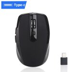 Souris optique de jeu sans fil 2. 4ghz, type c, avec adaptateur usb, pour ordinateur portable et pro