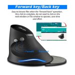 Souris optique de jeu verticale f - 17 ghz, sans fil, ergonomique, 6 touches, 3 dpi r�glables, pour ordinateur ...