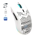 Souris optique rechargeable rgb 3 modes 2. 4 ghz bt5. 3 3600 dpi blanc yonis