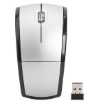 Souris optique sans fil ultra fine 2. 4g pliable, avec rcepteur usb pour pc