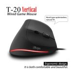 Souris optique verticale filaire ergonomique t20, 3200 dpi, rechargeable, silencieuse, usb, pour ordinateur ... Souris optique verticale filaire ergonomique t20, 3200 dpi, rechargeable, silencieuse, usb, pour ordinateur ...