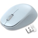 Souris sans fil 2, 4 g silencieuse avec r�cepteur usb, suivi optique 1600 dpi, 3 boutons, pour gauchers ...