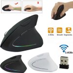 Souris sans fil 2. 4 ghz jeu design ergonomique souris verticale souris usb 1600 dpi souris verticale ...