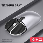 Souris sans fil bluetooth 5. 8g, silencieuse et ergonomique, rechargeable, pour ordinateur fixe et de ...