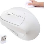 Souris sans fil bluetooth, ergonomique, verticale, rechargeable, silencieuse, portable, sans fil, double ...