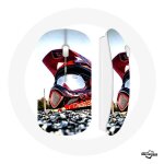 Souris sans fil casque motocross