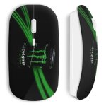 Souris sans fil drink monster energy green