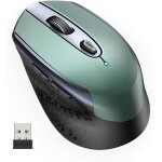 Souris sans fil, souris optique 2. 4ghz slim avec nano - r�cepteur usb silente, 800 - 1200 - 1600 dpi ...