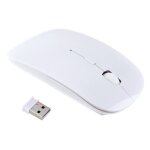 Souris sans fil optique - bluetooth 2. 4 - dpi r�glable + dongle bluetooth usb - pour pc et mac - blanc ...
